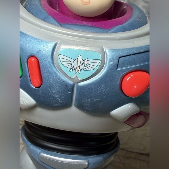 TOY STORY 1999 BUZZ LIGHTYEAR 12" DISNEY PIXAR ACTION FIGURE BLUE GRAY Working - Picture 6 of 14